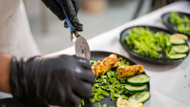 Chef preparing authentic Indian cuisine